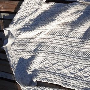Cable knitted sweater